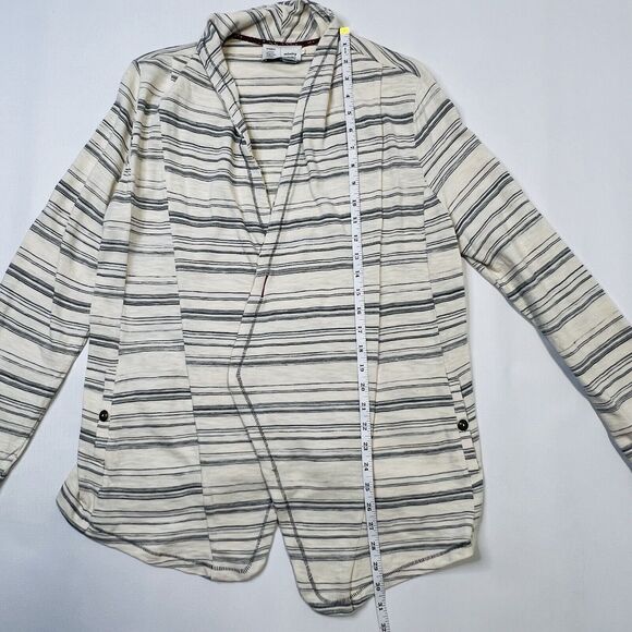 Anthropologie Saturday Sunday Womens Medium Stripe Long Sleeve Open Knit Jacket - Picture 4 of 10